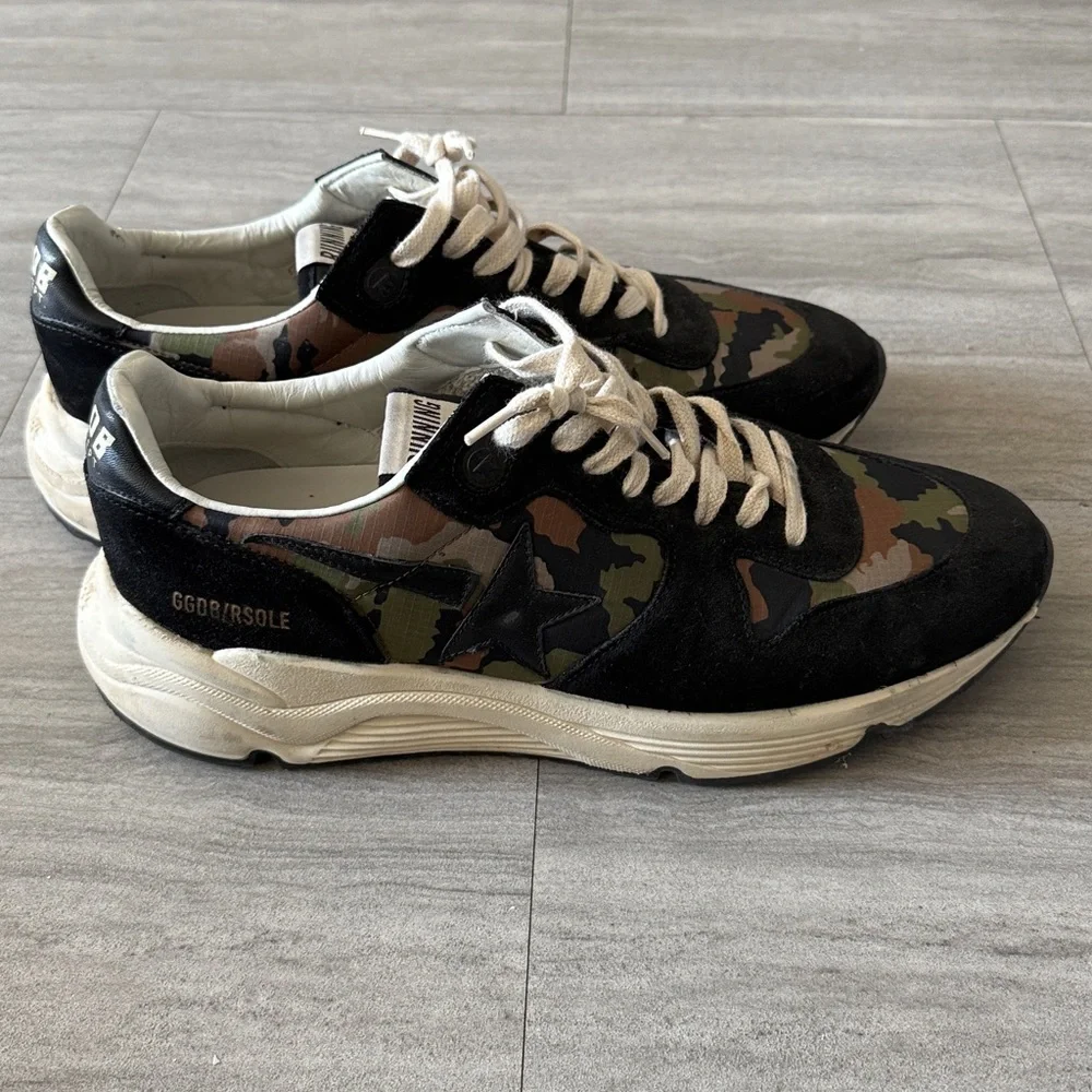 Men’s Camo Golden Goose Running Eu 44 - Picture 2 of 8